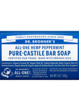 Dr Bronners Magic Bar Soap Peppermint 140g