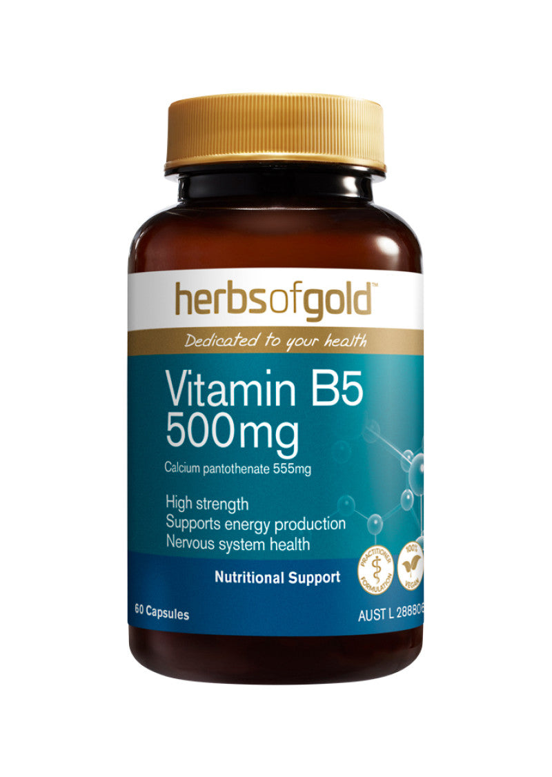 Herbs Of Gold Vitamin B5 500mg 60c