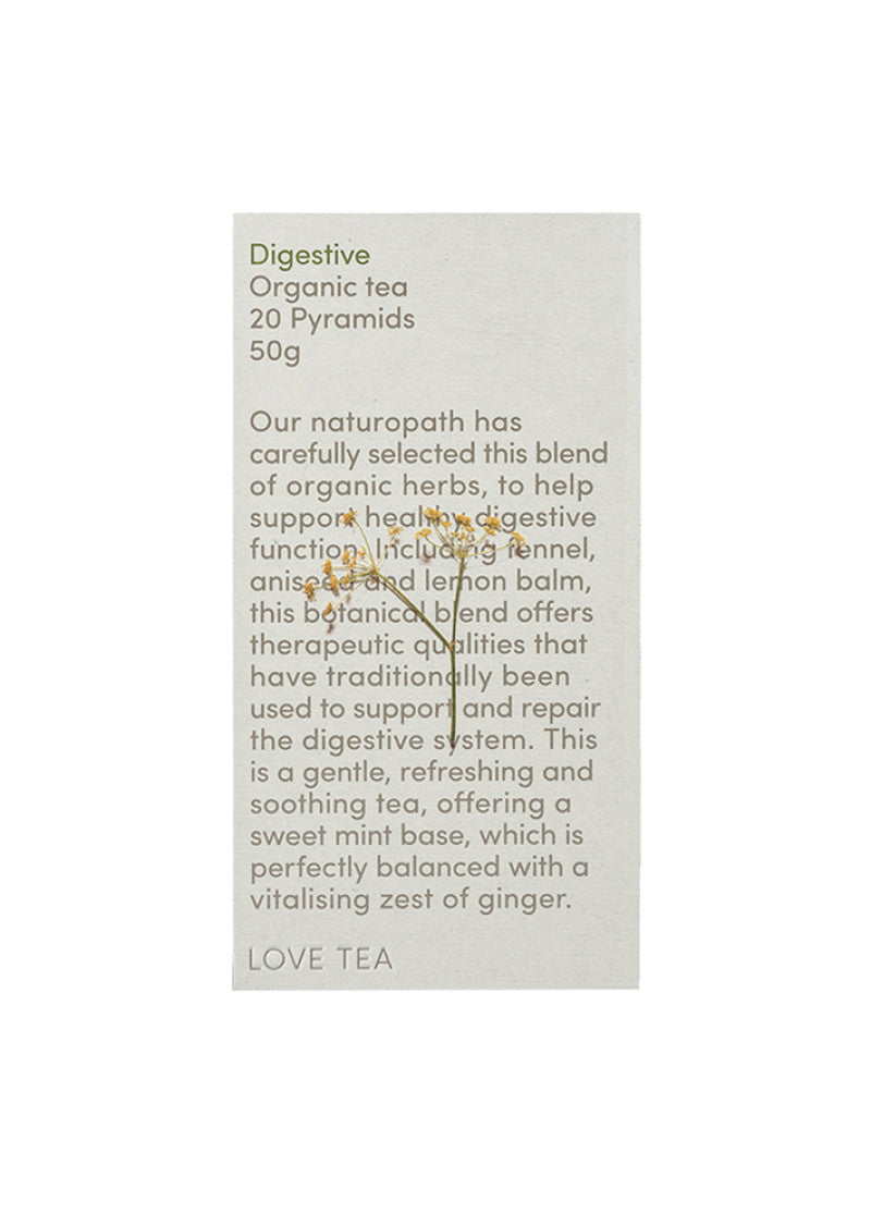 Love Tea Organic Digestive X 20 Pyramids