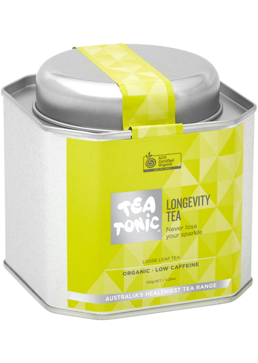 Tea Tonic Org Longevity Tea Caddy Tin 120g