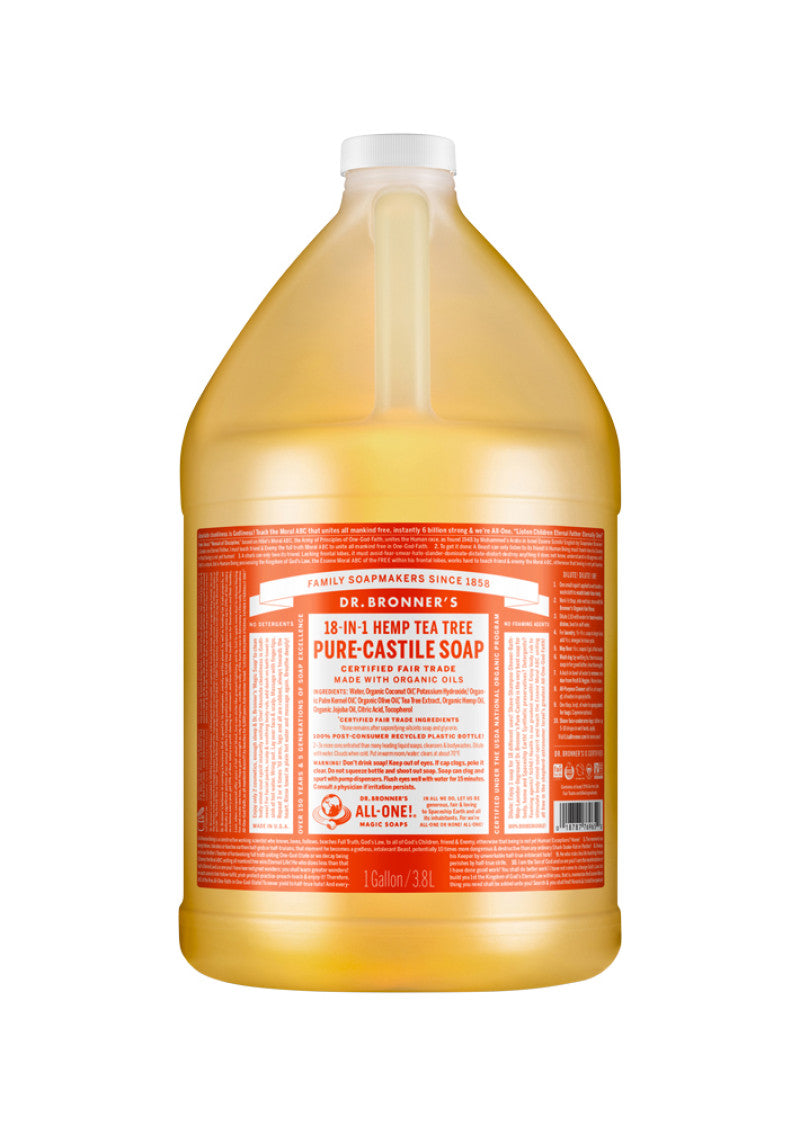 Dr. Bronners Pure Castile Liq Magic Soap Tea Tree 3.78l