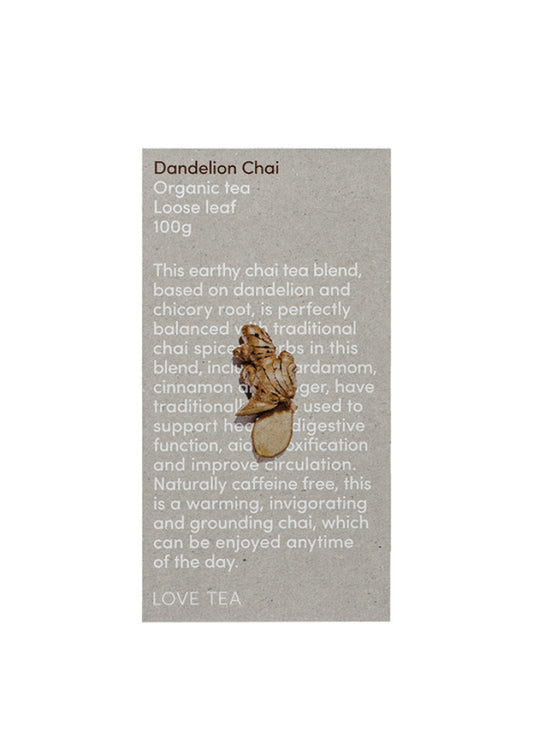 Love Tea Organic Dandelion Chai Loose Leaf 100g