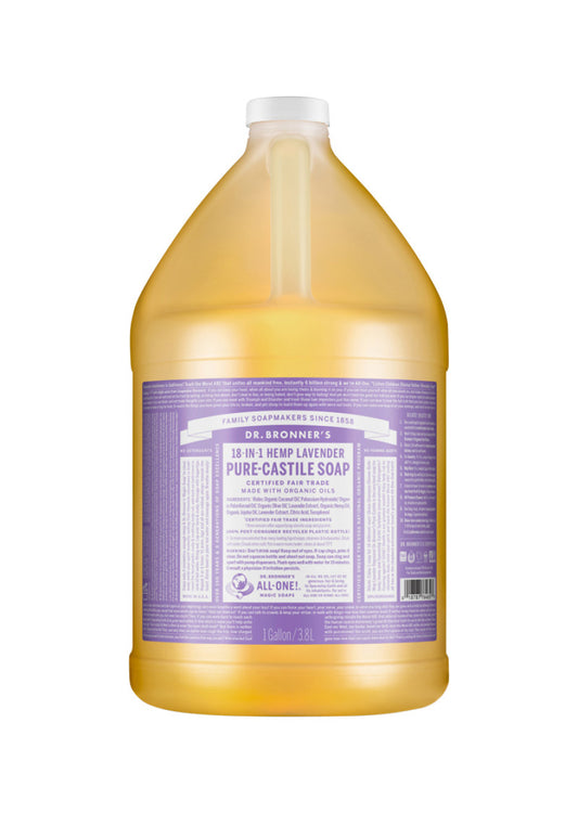 Dr. Bronners Pure Castile Liq Magic Soap Lavender 3.78l