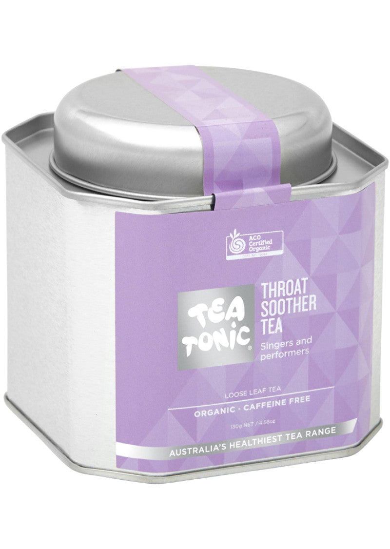 Tea Tonic Org Throat Soother Tea Caddy Tin 130g