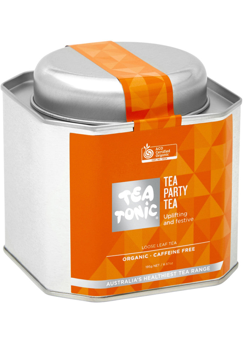 Tea Tonic Org Tea Party Tea Caddy Tin 195g