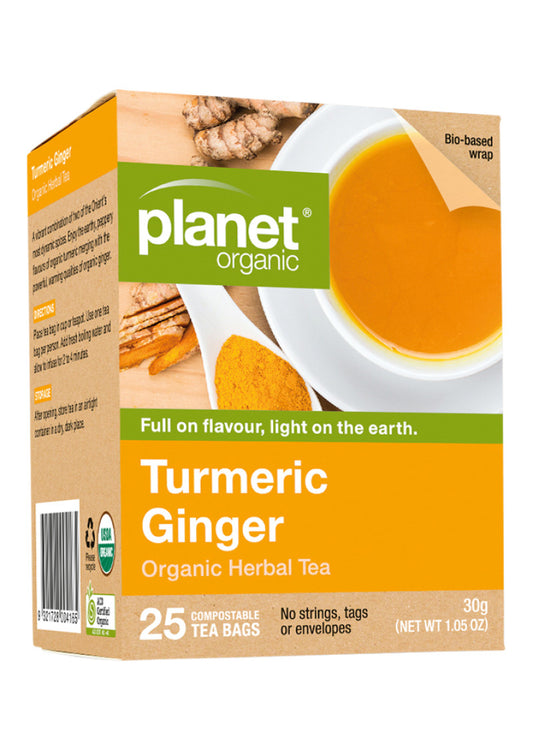 Planet Organic Org Turmeric Ginger Tea X 25 Tea Bags