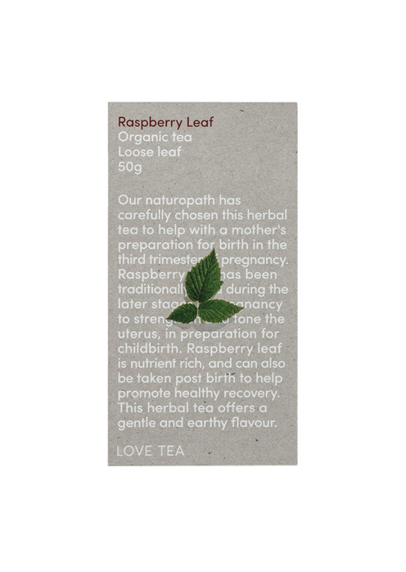 Love Tea Organic Raspberry Leaf Loose Leaf 50g