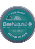 Bee Natural Lip Balm Tin Peppermint 18ml
