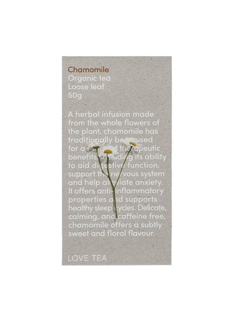 Love Tea Organic Chamomile Loose Leaf 50g