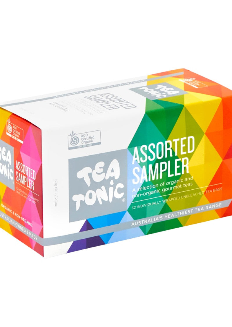 Tea Tonic Assorted Sampler Pack X 33 Tea Bags