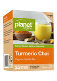 Planet Organic Org Turmeric Chai Herbal Tea X 25 Tea Bags
