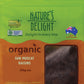 Natures Delight Organic Sun Muscat Raisins 250g