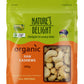 Natures Delight Organic Cashews Raw 300g