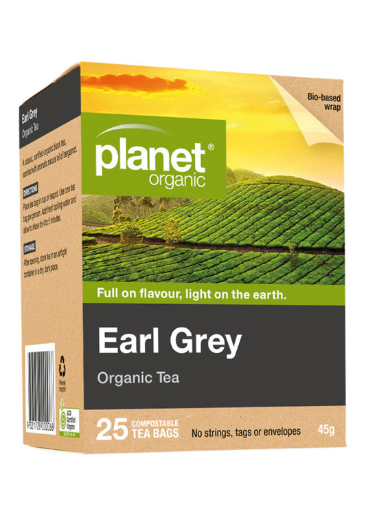 Planet Organic Org Earl Grey Tea X 25 Tea Bags