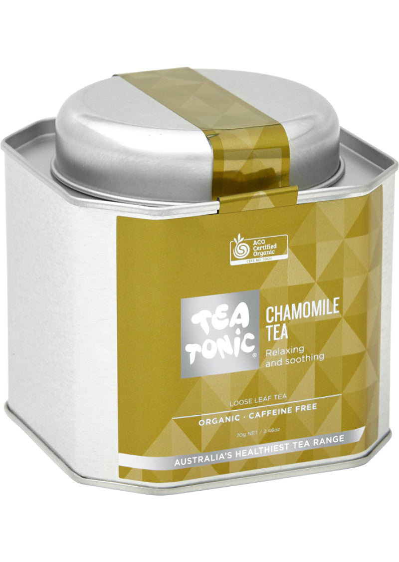 Tea Tonic Org Chamomile Tea Caddy Tin 70g