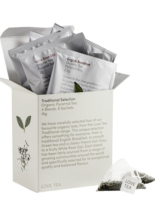 Love Tea Organic Selection Traditional X 8 Pyramids