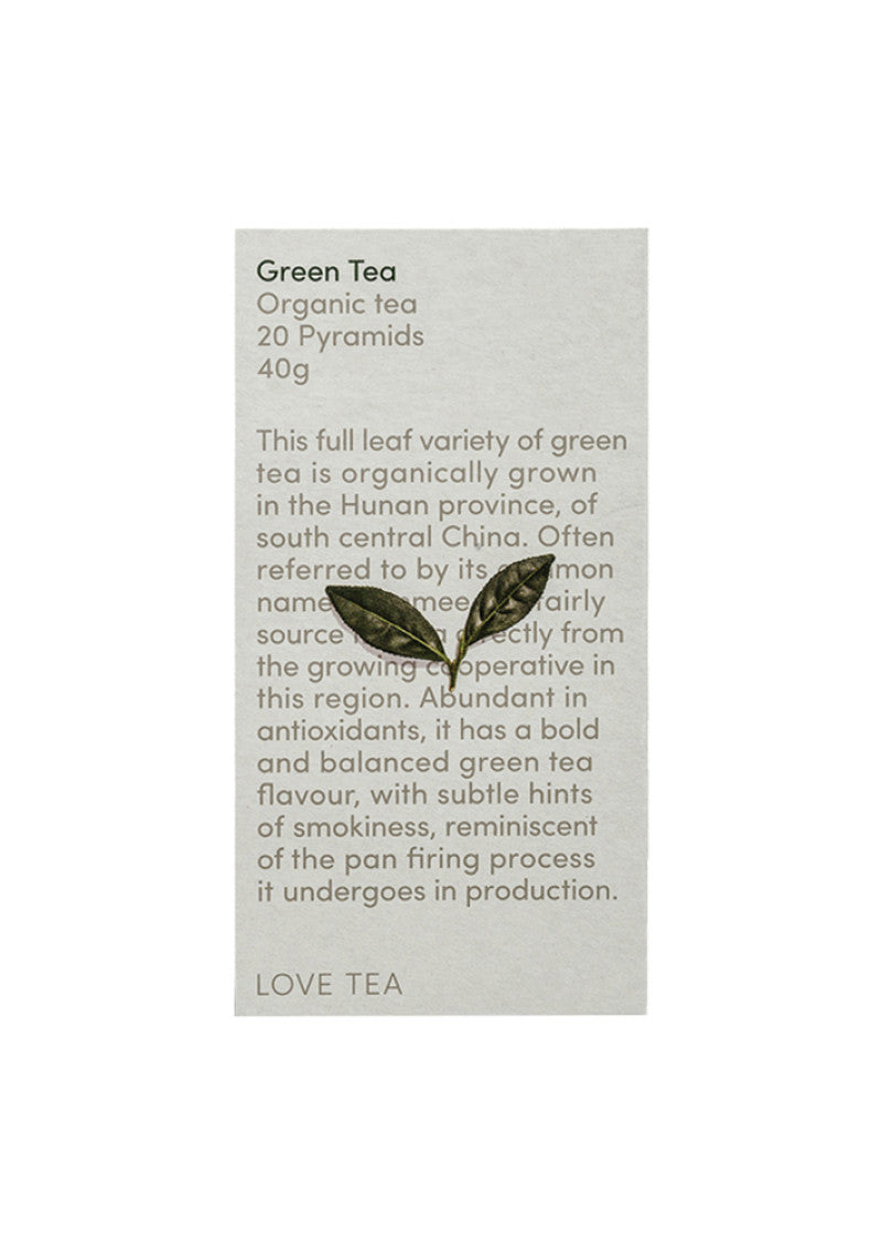 Love Tea Organic Green Tea X 20 Pyramids