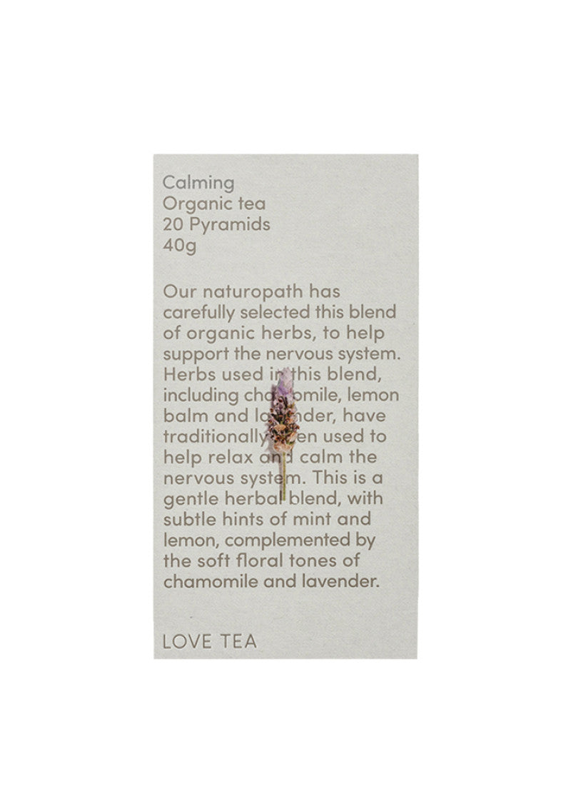 Love Tea Organic Calming X 20 Pyramids