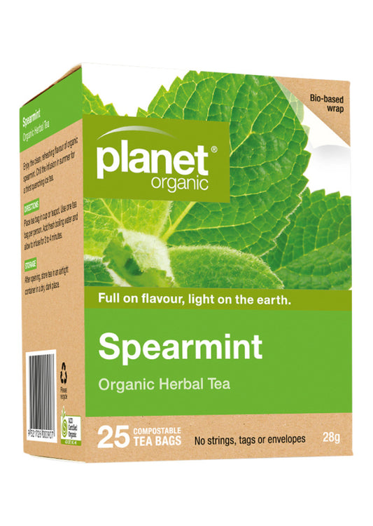 Planet Organic Org Spearmint Herbal Tea X 25 Tea Bags