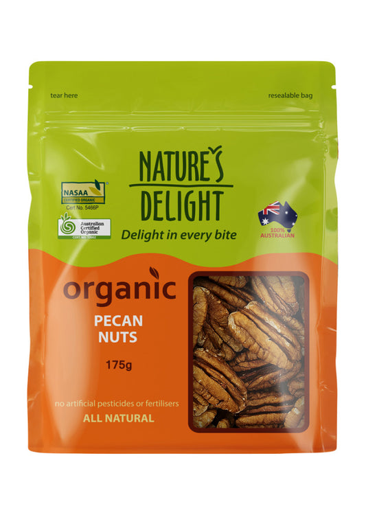 Natures Delight Organic Pecan Nuts 175g