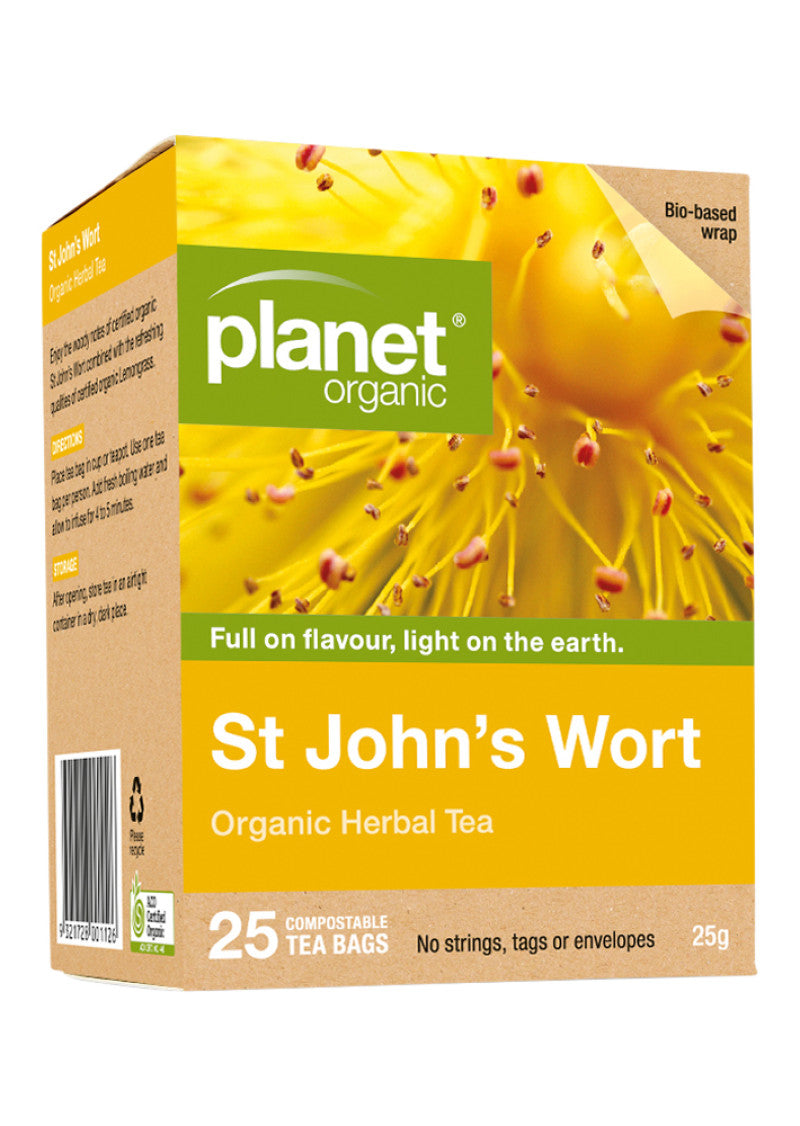 Planet Organic Org St John's Wort Herbal Tea X 25 Tea Bags