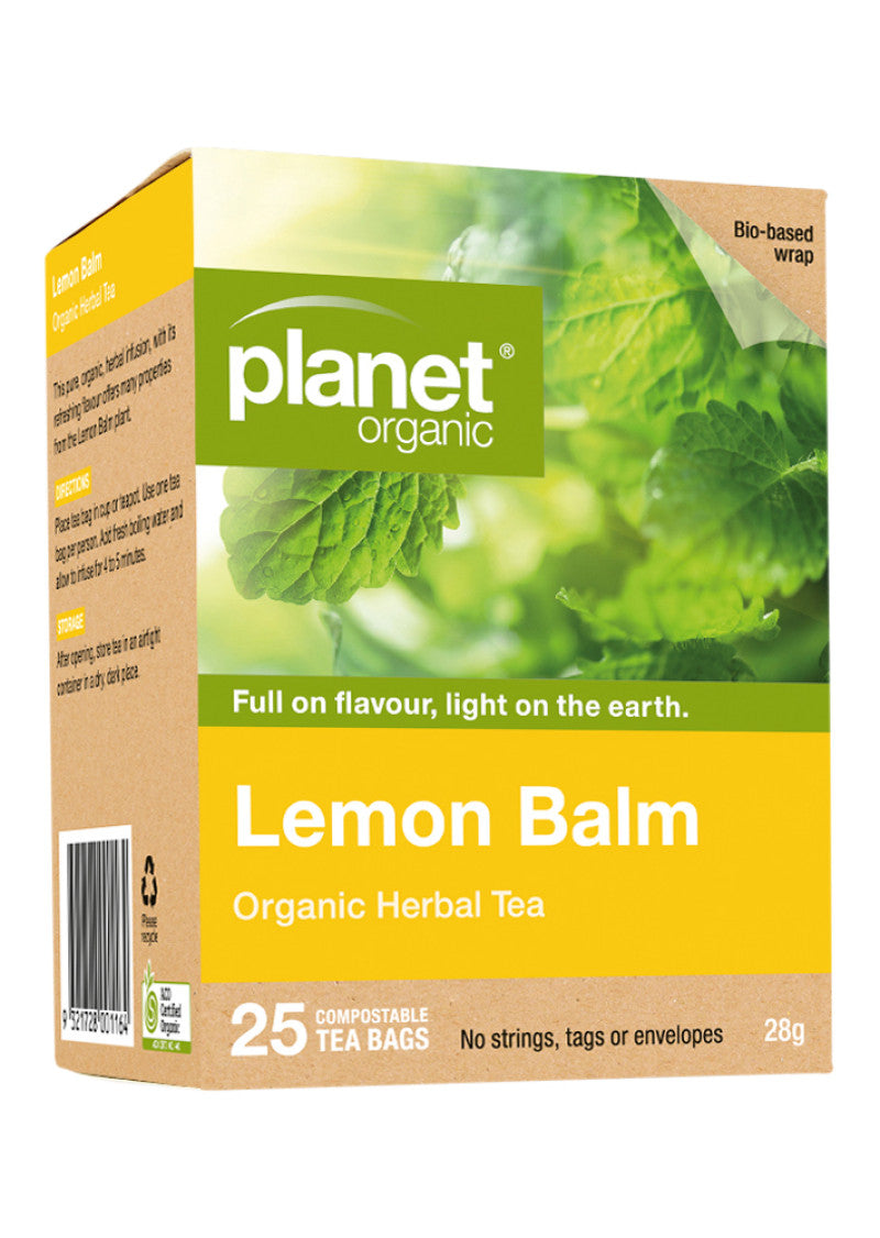 Planet Organic Org Lemon Balm Herbal Tea X 25 Tea Bags