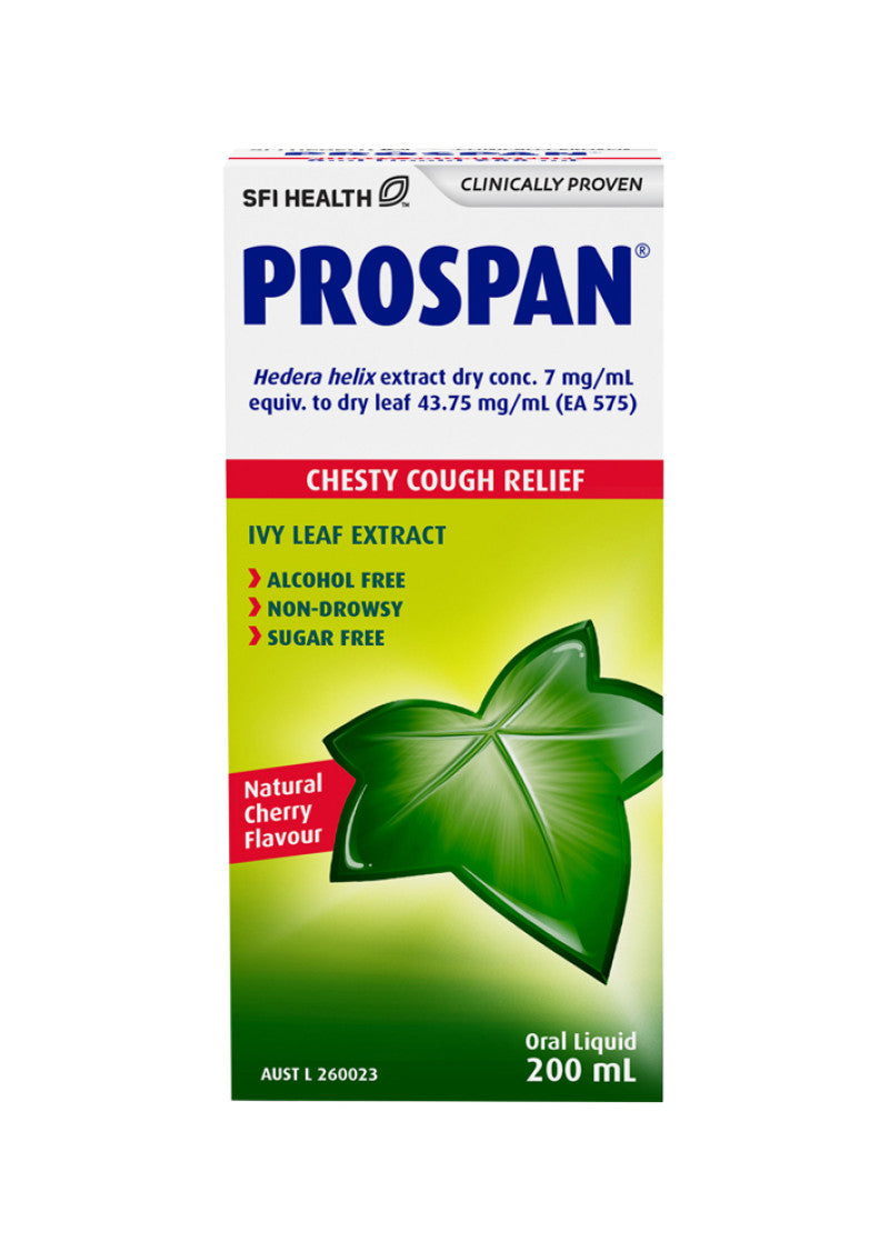 Prospan Fizzy SFI Health Prospan Chesty Cough Relief 200ml – AustralianHealthFoods.com