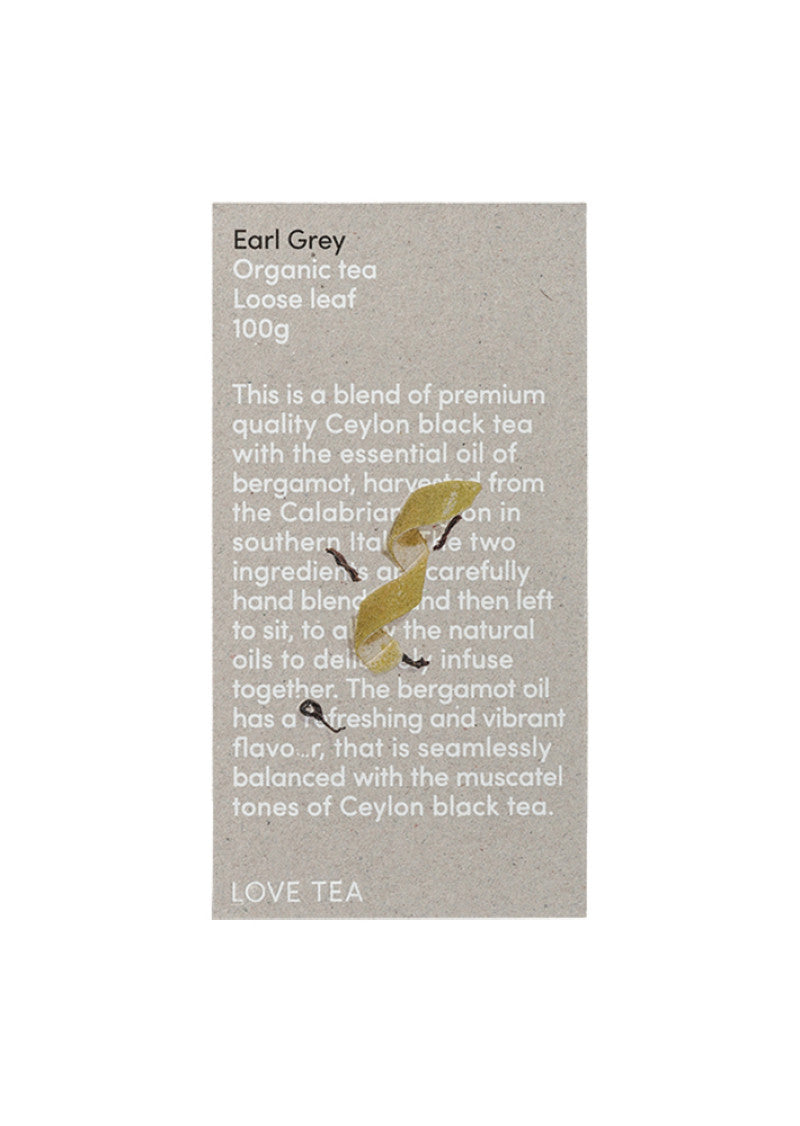Love Tea Organic Earl Grey Loose Leaf 100g