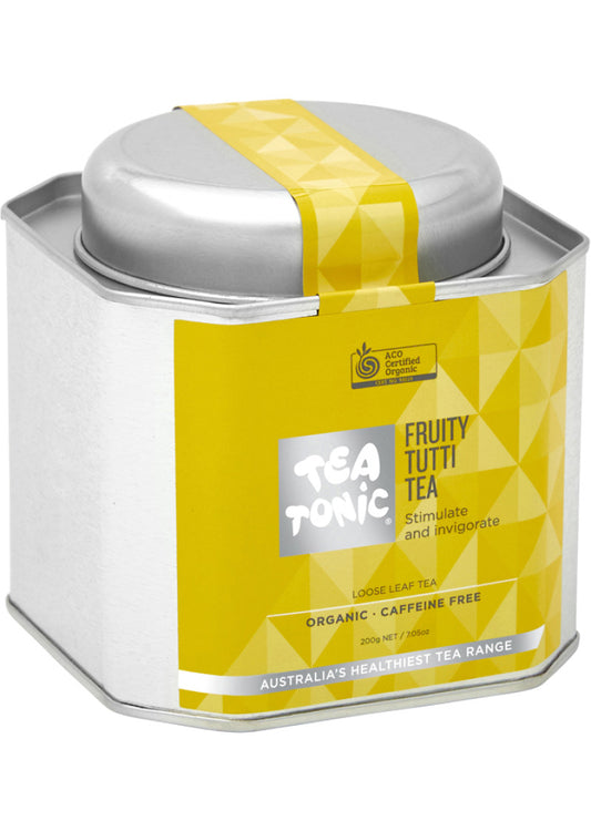 Tea Tonic Org Fruity Tutti Tea Caddy Tin 200g