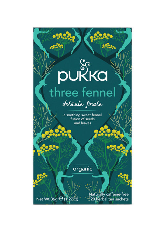 Pukka Org Three Fennel X 20 **sell Through**