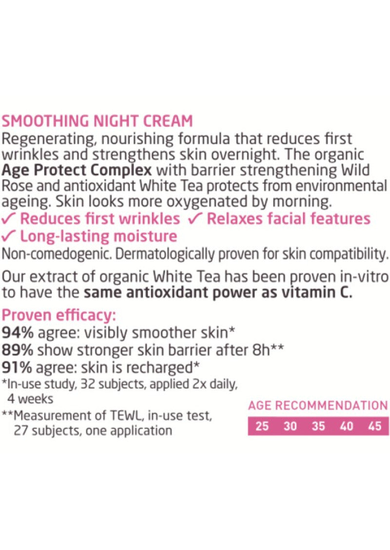 Weleda Night Cream Smoothing Wild Rose And White Tea 40ml