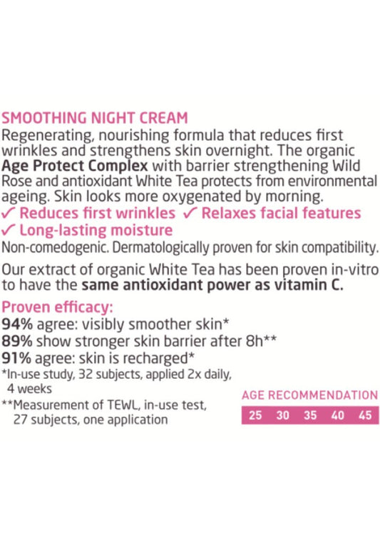 Weleda Night Cream Smoothing Wild Rose And White Tea 40ml