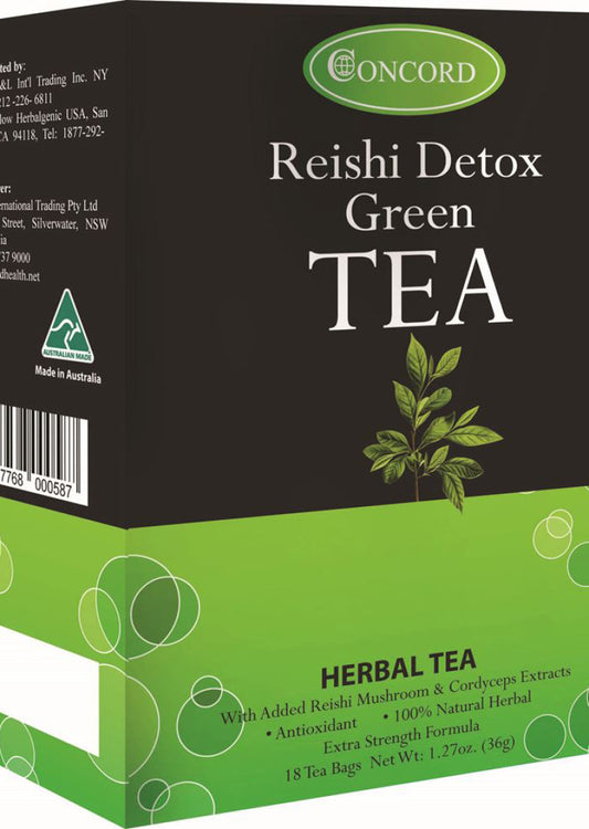 Concord Reishi Detox Green Tea **sell Through**