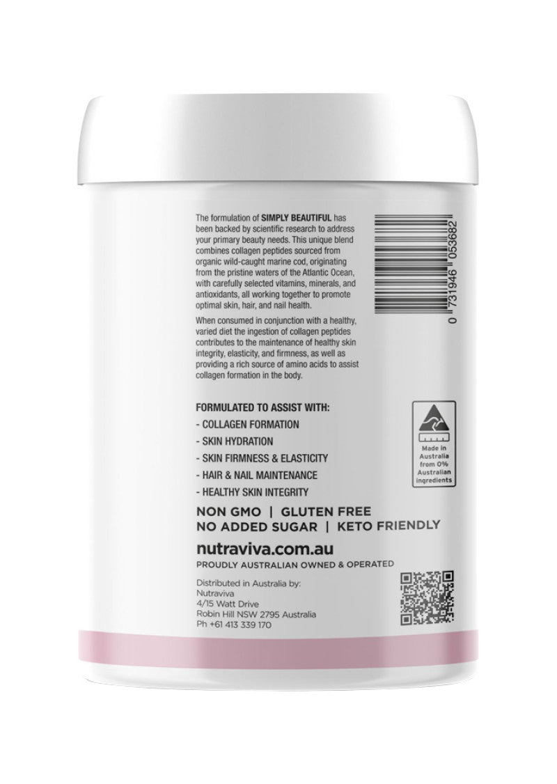 Nutraviva Simplybeautiful Beauty Collagen Marine 225g