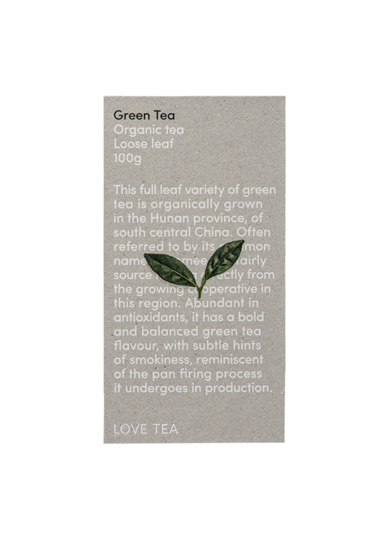 Love Tea Organic Green Tea Loose Leaf 100g