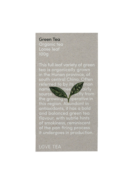 Love Tea Organic Green Tea Loose Leaf 100g