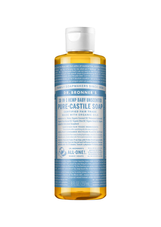 Dr. Bronners Pure Castile Liq Magic Soap Baby Unscent 237ml