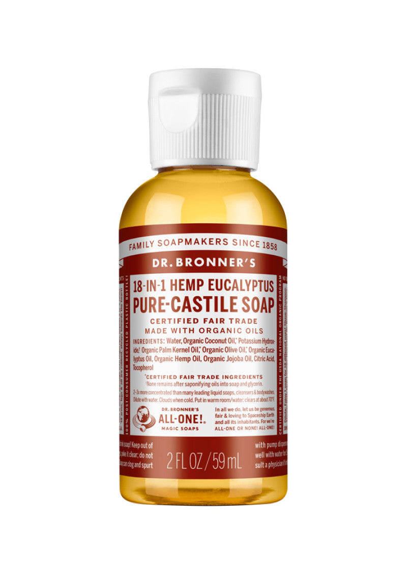 Dr. Bronners Pure Castile Liq Magic Soap Eucalyptus 59ml