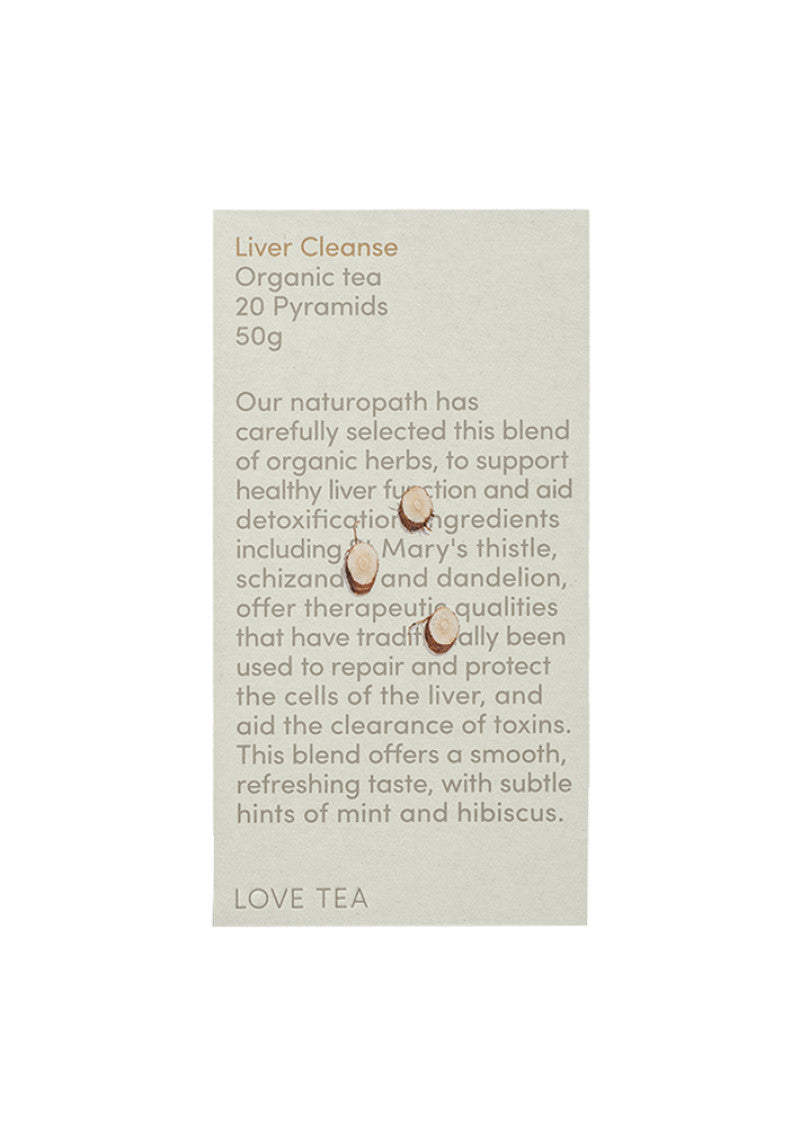 Love Tea Organic Liver Cleanse X 20 Pyramids