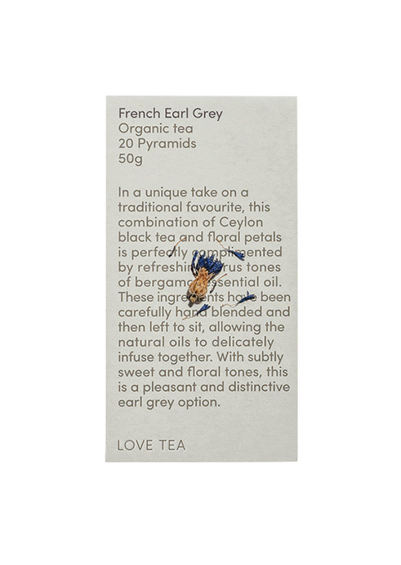 Love Tea Organic French Earl Grey X 20 Pyramids