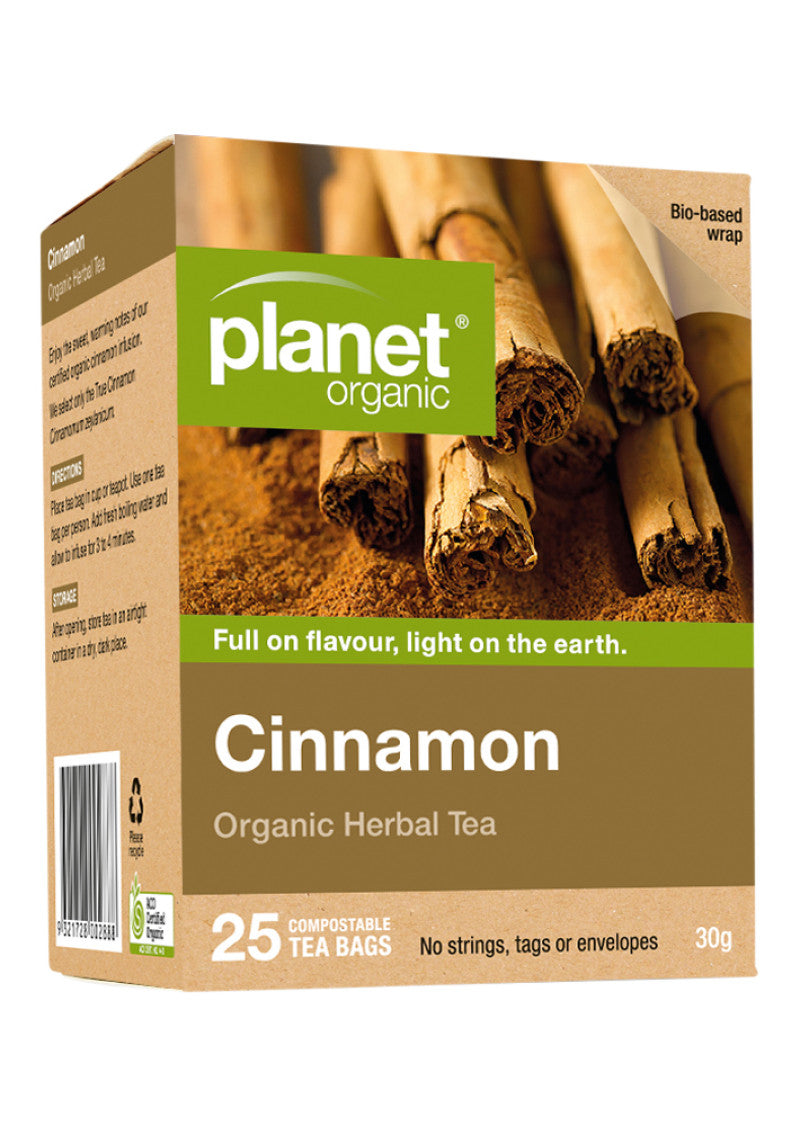 Planet Organic Org Cinnamon Herbal Tea X 25 Tea Bags