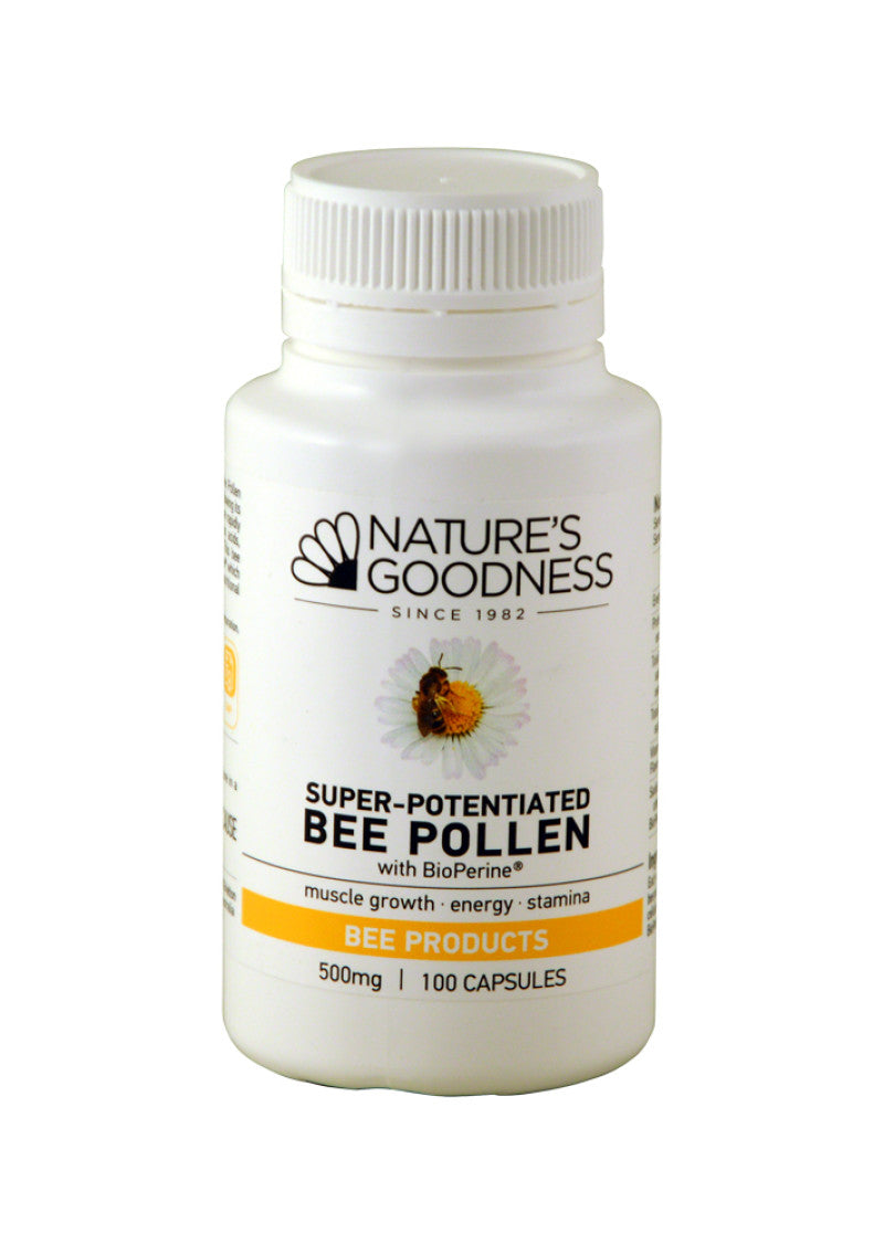 Nat Goodness Bee Pollen Super Potentiated 500mg 100c