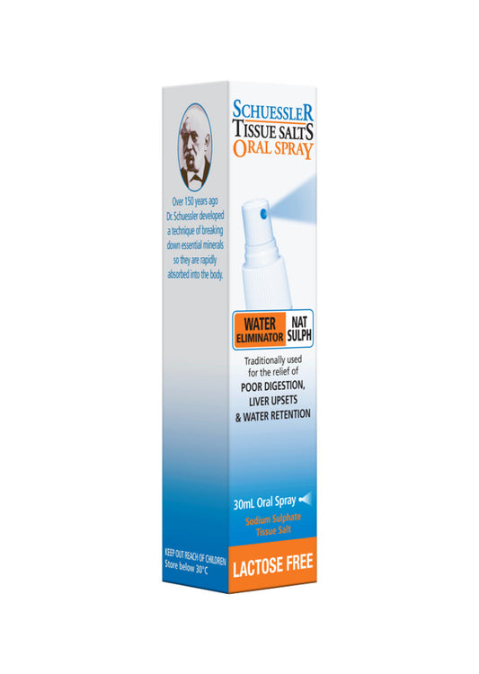 Martin Pleas Tissue Salts Nat Sulph Water Elimin Spray 30ml