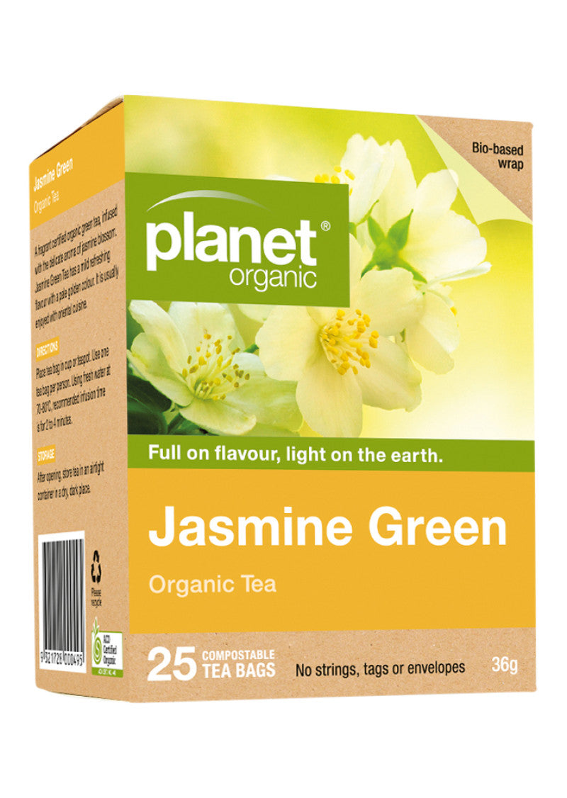 Planet Organic Org Jasmine Green Tea X 25 Tea Bags