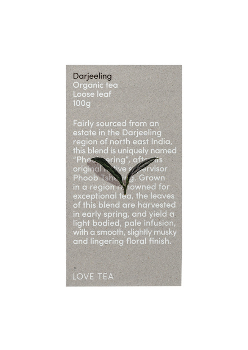 Love Tea Organic Darjeeling Loose Leaf 100g