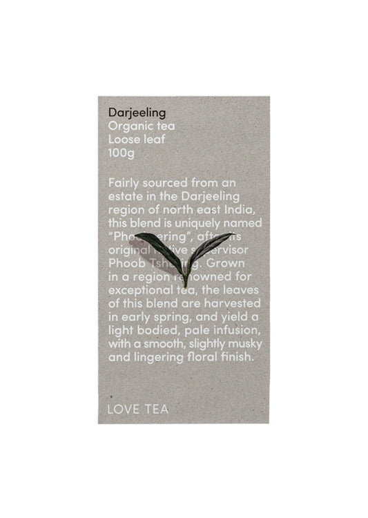 Love Tea Organic Darjeeling Loose Leaf 100g