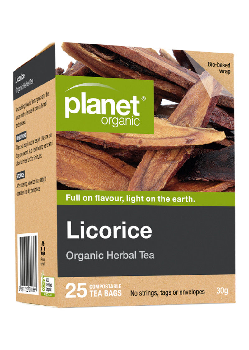 Planet Organic Org Licorice Herbal Tea X 25 Tea Bags