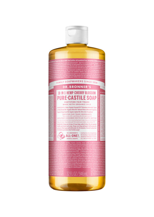 Dr. Bronners Pure Castile Liq Magic Soap Cherry Bloss 946ml