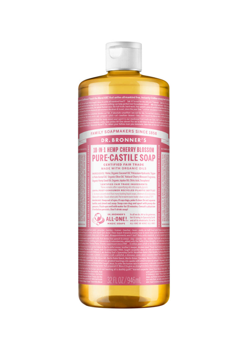Dr. Bronners Pure Castile Liq Magic Soap Cherry Bloss 946ml