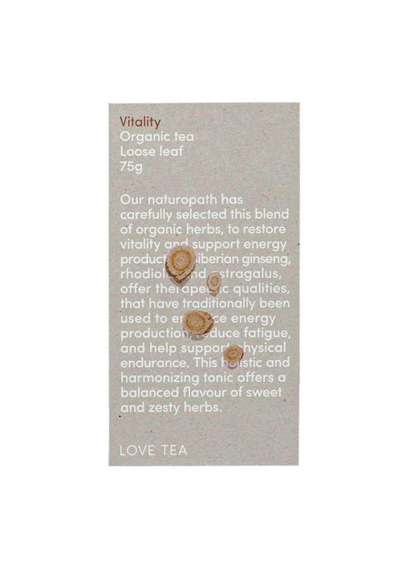Love Tea Organic Vitality Loose Leaf 75g